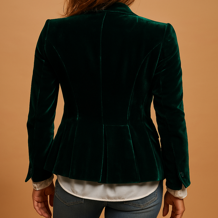 Rive | Slim Fit Retro Blazer with Lapels and Pockets for Women